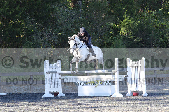 Liz Riley on Ice Storm, Novice HT