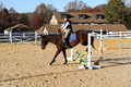 Caroline Morel on Lizzie, Green Horse Trials Junior