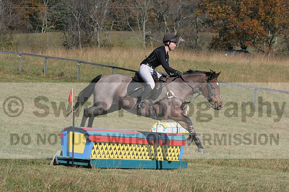 Alex Holliday on Partly Cloudy, Novice Horse Trials Junior