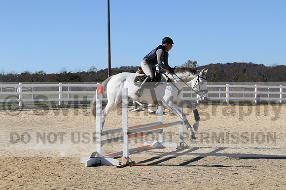 Jennifer Cobb on Snowbird, Beginner Novice Horse Trials Senior A