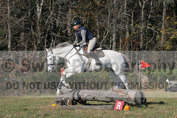 Jennifer Cobb on Snowbird, Beginner Novice Horse Trials Senior A