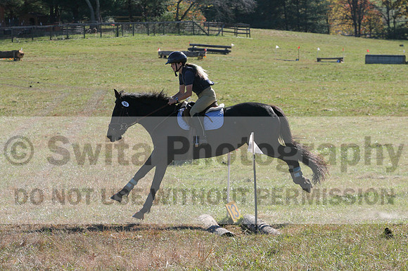 Leah Childers on Priscilla, Beginner Novice Horse Trials Junior B