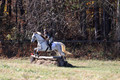 Tori Nuckols on Grey Dragon, Beginner Novice Horse Trials Senior A