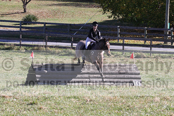 Alex Holliday on Partly Cloudy, Novice Horse Trials Junior