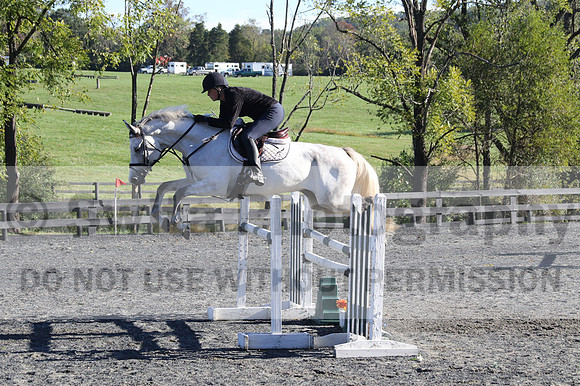 Liz Riley on Ice Storm, Novice HT