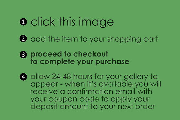 0*0*0* Gallery Deposit *0*0*0