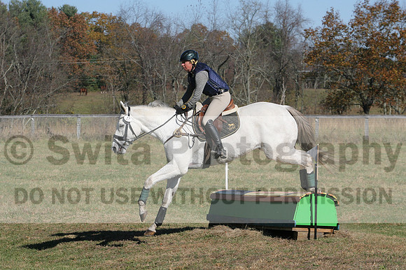 Jennifer Cobb on Snowbird, Beginner Novice Horse Trials Senior A
