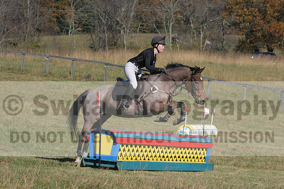 Alex Holliday on Partly Cloudy, Novice Horse Trials Junior