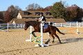 Caroline Morel on Lizzie, Green Horse Trials Junior