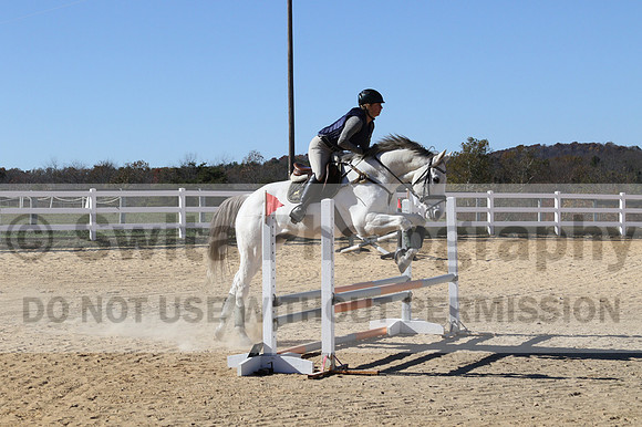 Jennifer Cobb on Snowbird, Beginner Novice Horse Trials Senior A