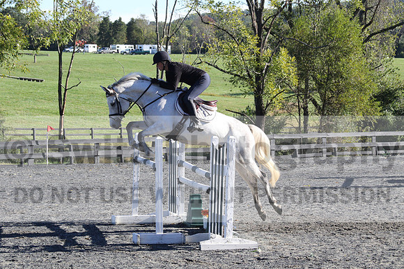 Liz Riley on Ice Storm, Novice HT
