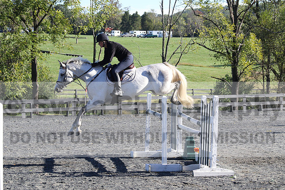 Liz Riley on Ice Storm, Novice HT