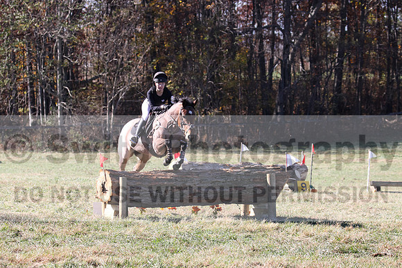 Alex Holliday on Partly Cloudy, Novice Horse Trials Junior