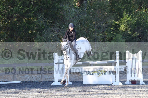 Liz Riley on Ice Storm, Novice HT