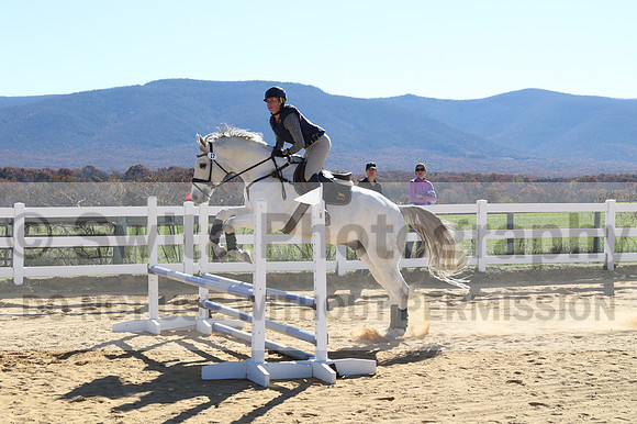 Jennifer Cobb on Snowbird, Beginner Novice Horse Trials Senior A