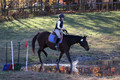 Caroline Morel on Lizzie, Green Horse Trials Junior