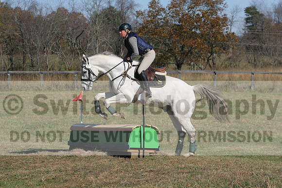 Jennifer Cobb on Snowbird, Beginner Novice Horse Trials Senior A