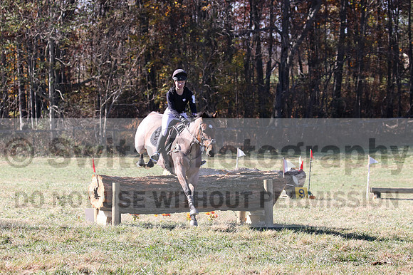 Alex Holliday on Partly Cloudy, Novice Horse Trials Junior