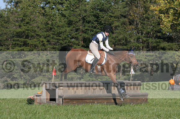 Elizabeth Davis on Freedom's Stormy Night, Beginner Novice Horse Trials Junior B