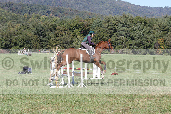 Terry Adcock on Irish Belle, Novice Horse Trials Senior B, Dressage Only: First Level, Test 2