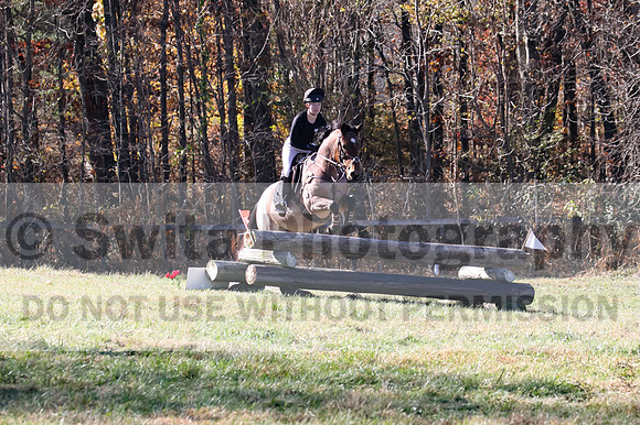 Alex Holliday on Partly Cloudy, Novice Horse Trials Junior