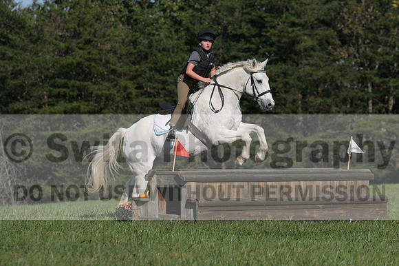 Violet Cross on Elpin Odin, Beginner Novice Horse Trials Junior B