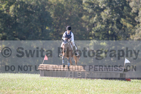 Elizabeth Davis on Freedom's Stormy Night, Beginner Novice Horse Trials Junior B