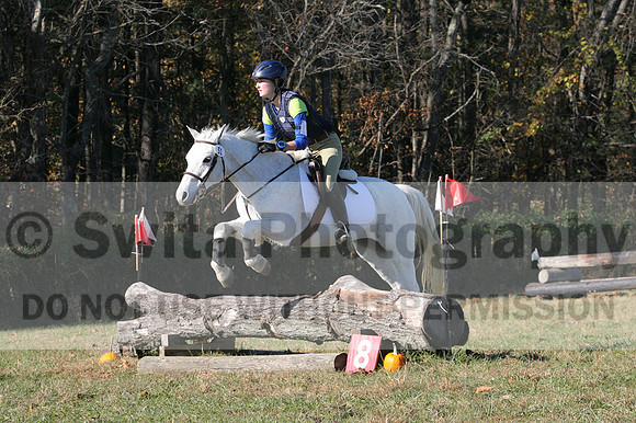 Eliza Carr Schmidt on Christmas Belle, Beginner Novice Horse Trials Junior B