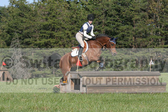 Elizabeth Davis on Freedom's Stormy Night, Beginner Novice Horse Trials Junior B