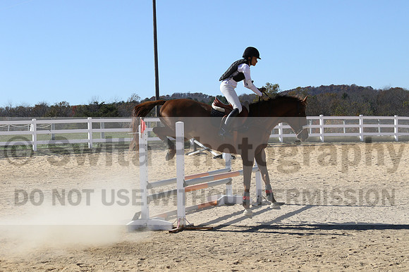 Ingrid Dunn on Ruby Redbird, Beginner Novice Horse Trials Senior C