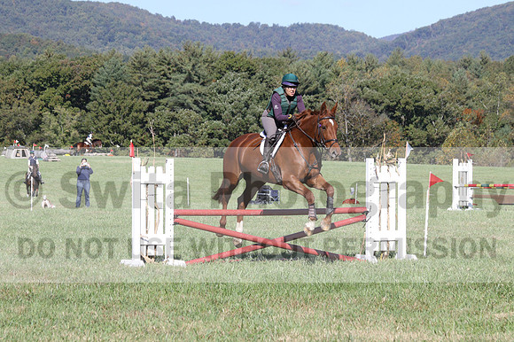 Terry Adcock on Irish Belle, Novice Horse Trials Senior B, Dressage Only: First Level, Test 2