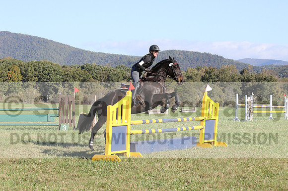 Liz Hall on Indelible, Training Horse Trials