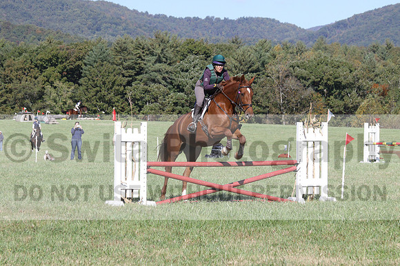Terry Adcock on Irish Belle, Novice Horse Trials Senior B, Dressage Only: First Level, Test 2