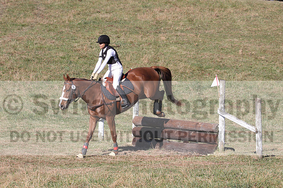 Ingrid Dunn on Ruby Redbird, Beginner Novice Horse Trials Senior C