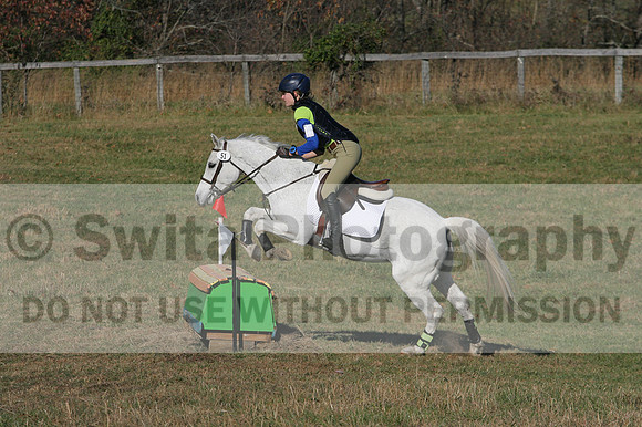 Eliza Carr Schmidt on Christmas Belle, Beginner Novice Horse Trials Junior B
